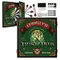 Custom Irish pub dartboard cabinet featuring “O’Rielly’s Irish Pub” artwork with Celtic knots, vintage pub illustration, and dartboard graphic on green background.