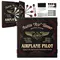 Airline pilot custom dartboard cabinet set with steel tip darts and mounting hardware included