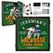 Personalized lacrosse dartboard cabinet open with dartboard, darts, and mounting hardware included.