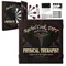 Personalized physical therapist dartboard cabinet set with darts and mounting hardware included